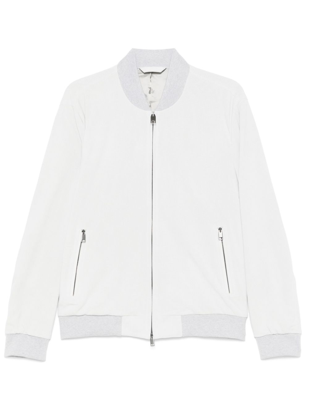 Perforated bomber jacket - Grey