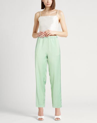 Forte_forte Woman Pants Lime green Size 3 Viscose, Cotton, Wool