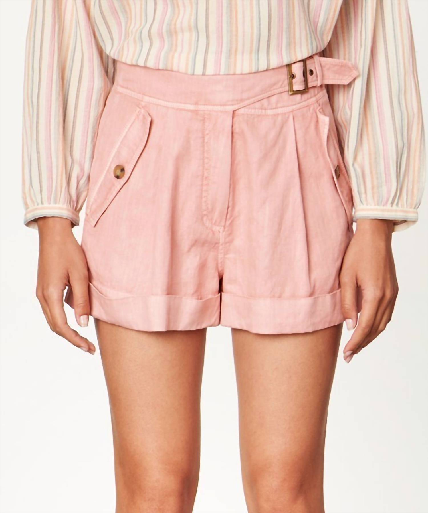 Tobby Shorts In Vieux Rose