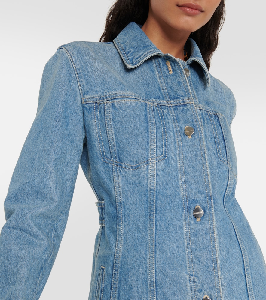 Cotton denim shirt dress