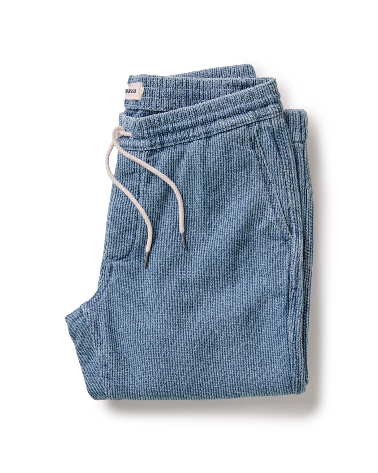 Men's Organic Cotton Apres Pant in Washed Indigo Sashiko
