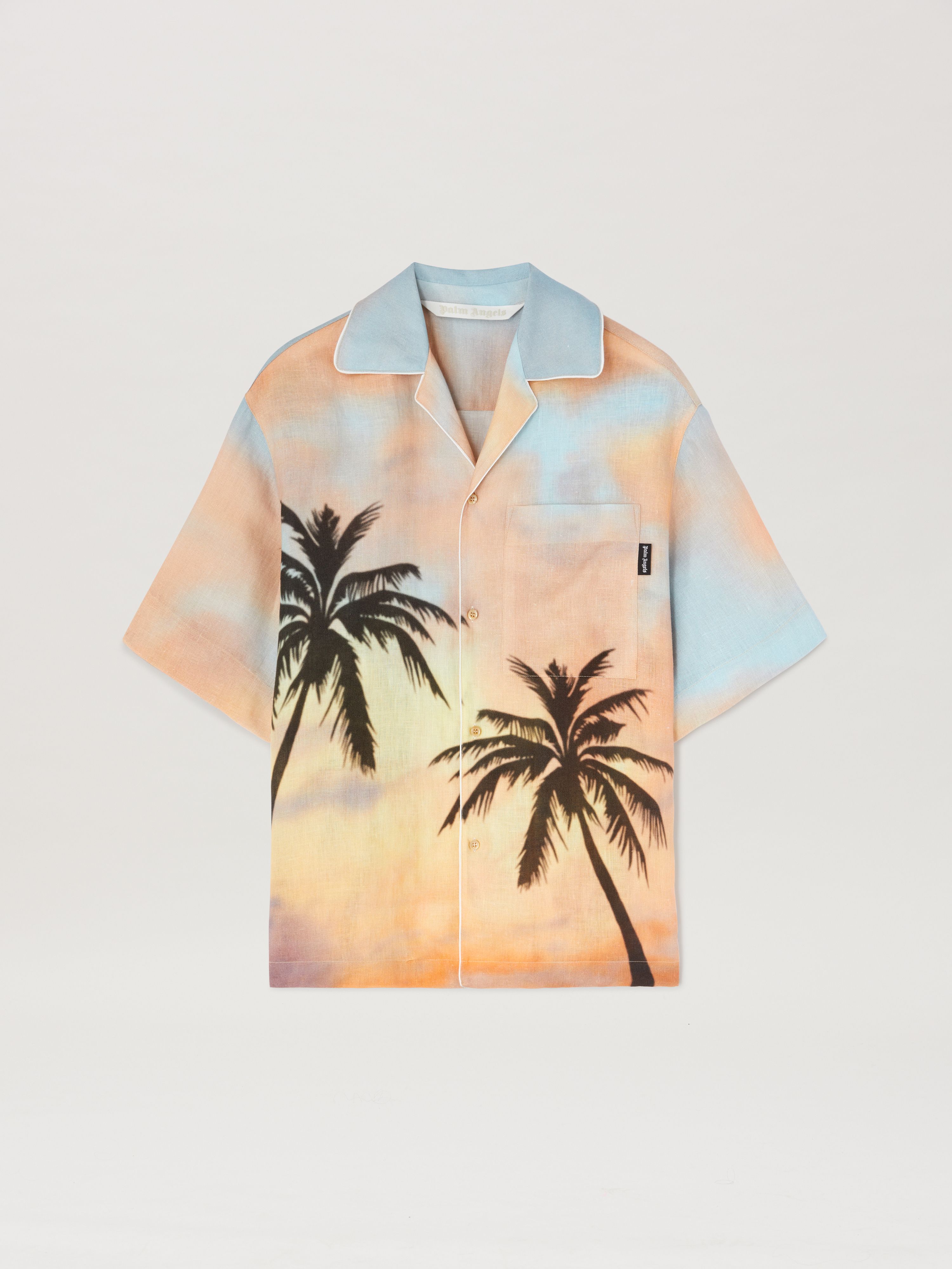 Sunrise Palm Bowling Shirt Multicolor - Woman  Multicolor