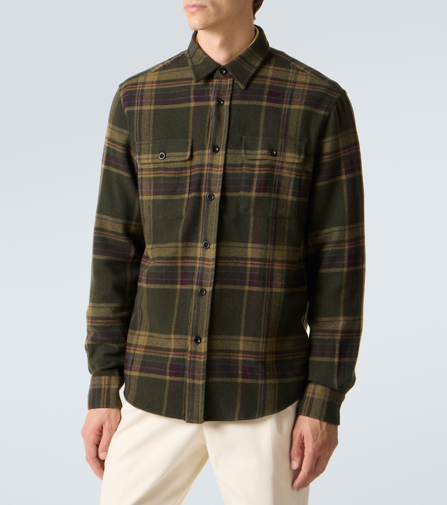 Checked cashmere shirt