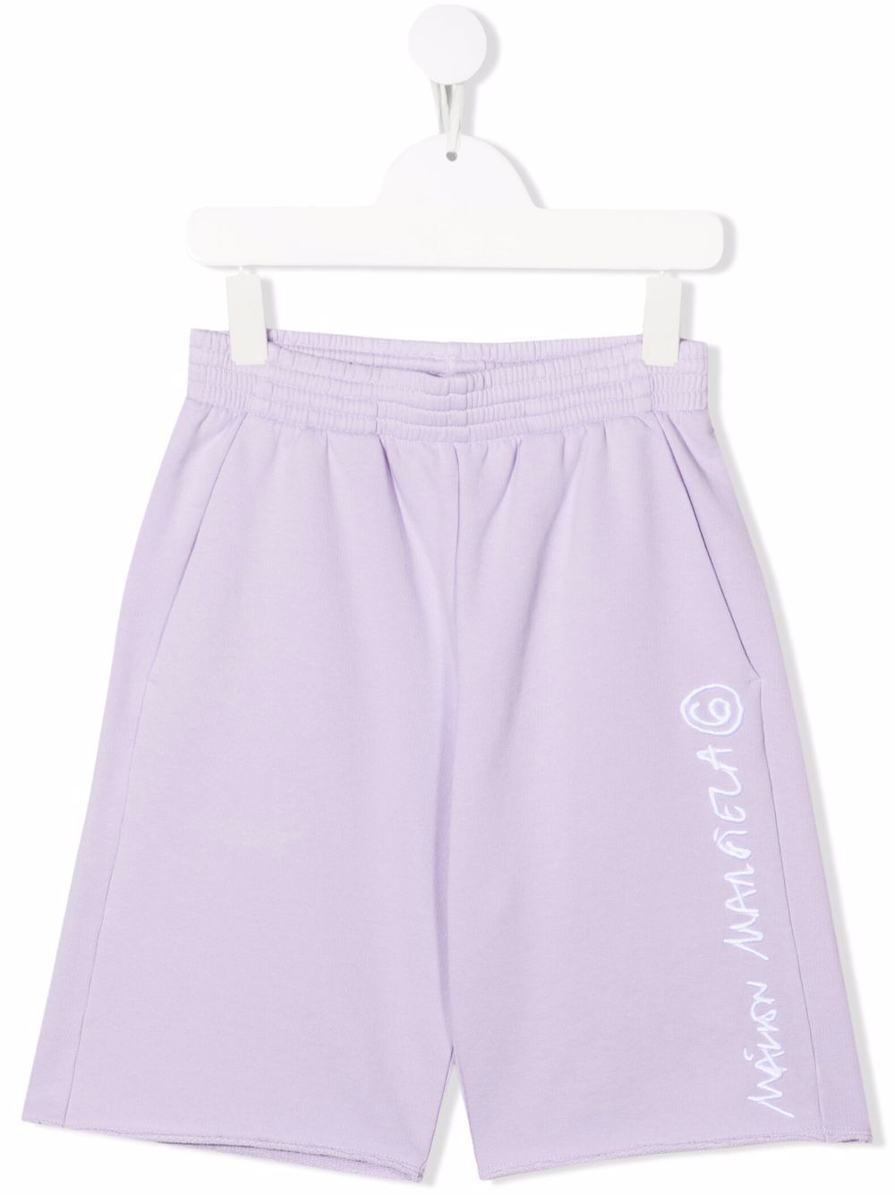 Logo-print track shorts - Purple