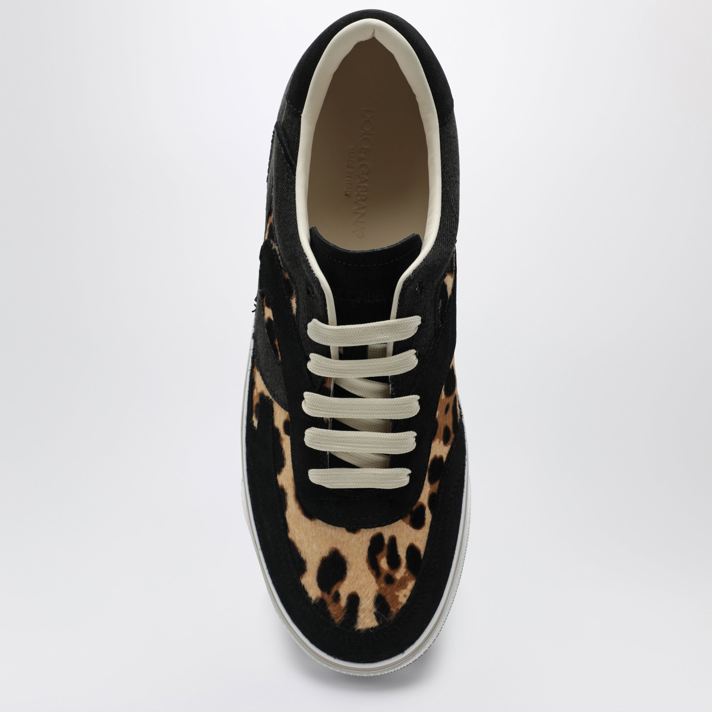 DG Sailing sneakers in pony hair with leopard print