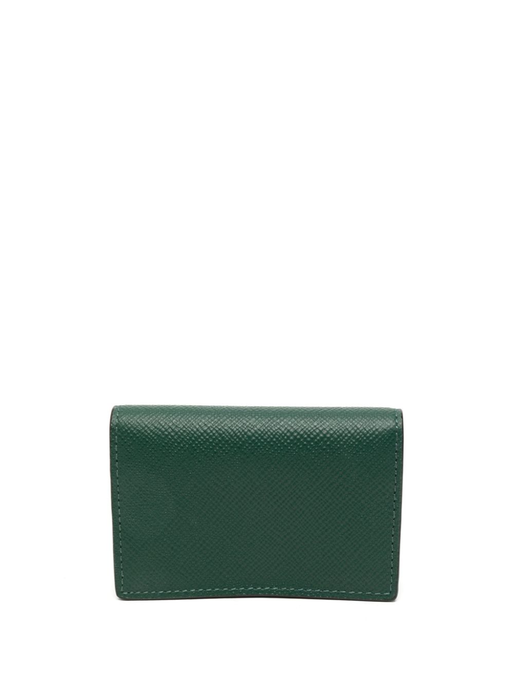 Logo-stamp leather wallet - Green