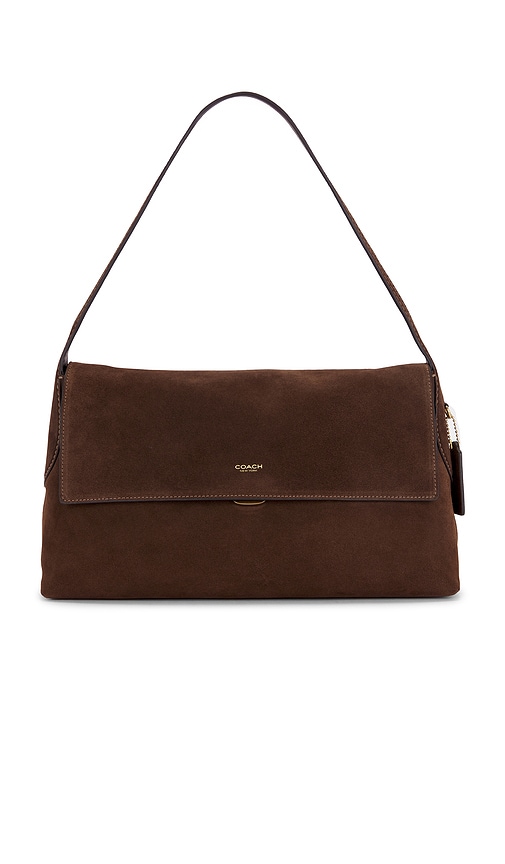 Coach Suede Chelsea Shoulder Bag Brown
