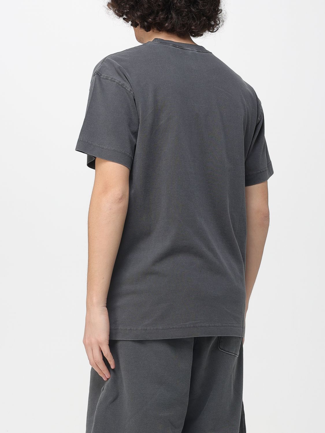 Logo-appliqué zip-up hoodie - Grey