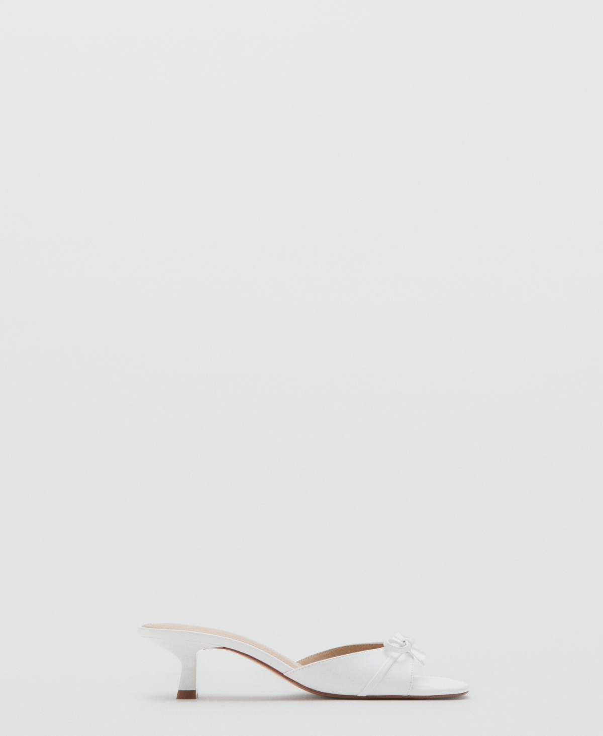 Women's Bow Heel Sandals - White
