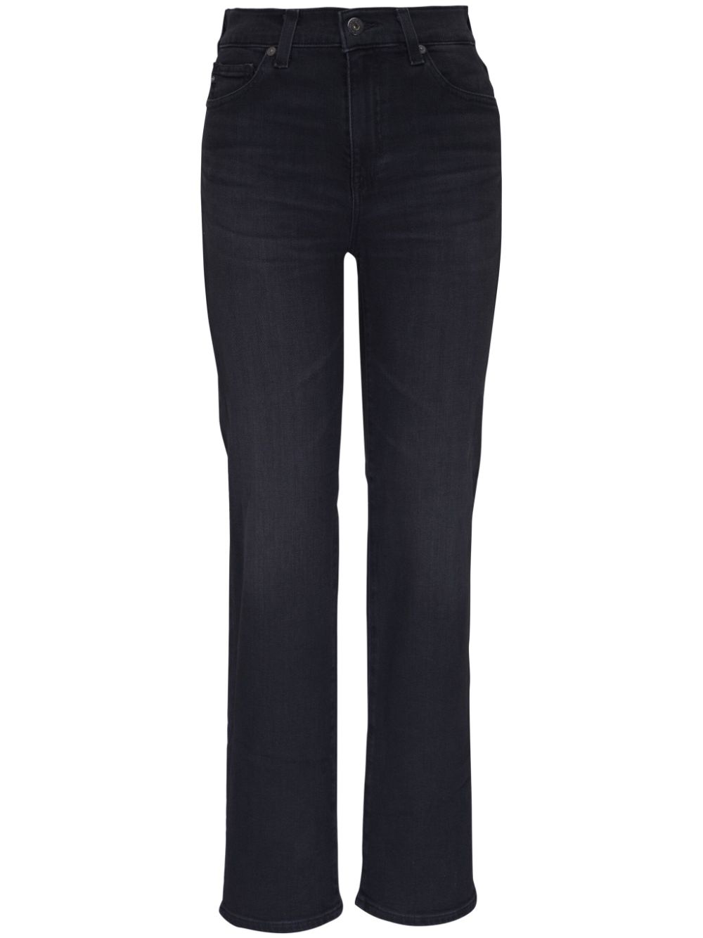 Logo-patch straight jeans - Black