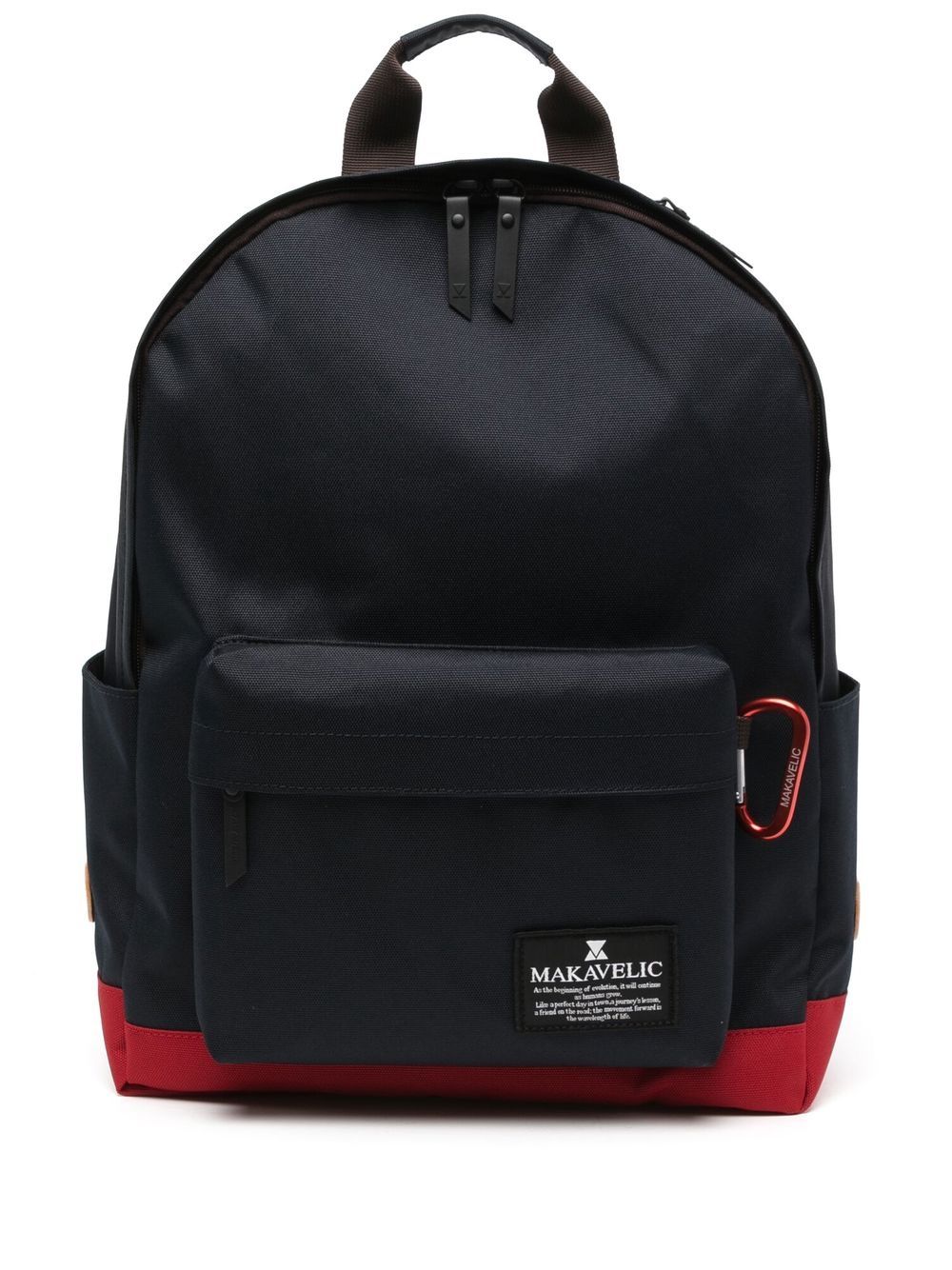Logo zipped backpack - Blue