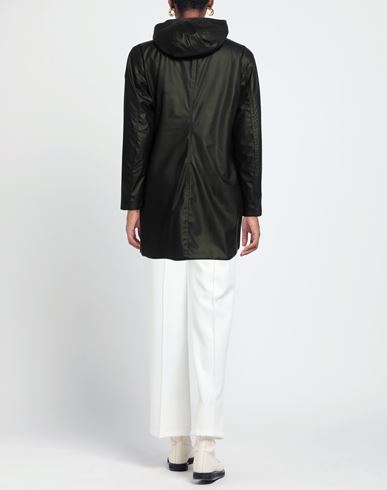 Woman Coat Dark green Size XL Polyester, Polyurethane
