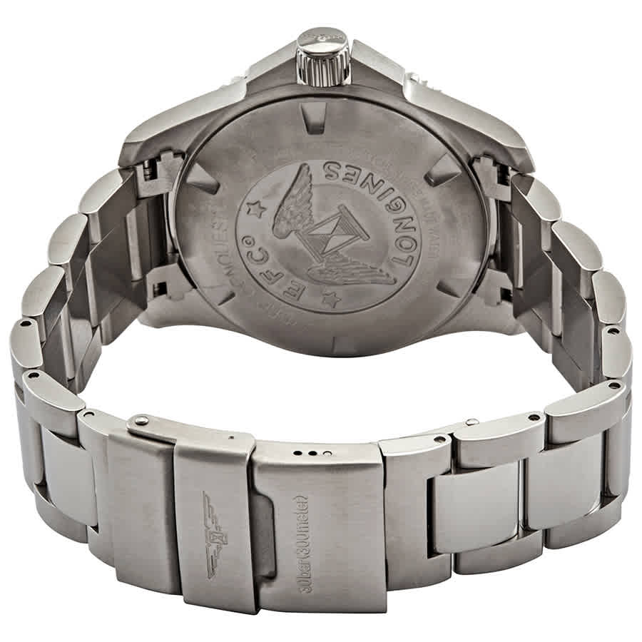 Hydroconquest Automatic Grey Ceramic Bezel Mens 43 mm Watch L37824766