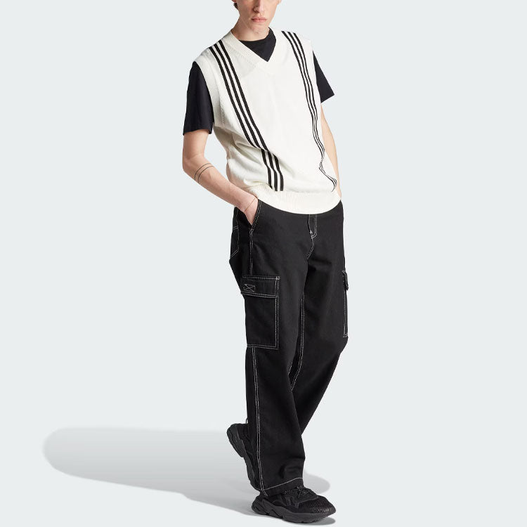 Originals Hack Knitted Vest 'White Black'