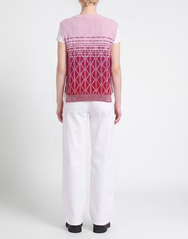 Woman Sweater Pink Size XL Cotton, Synthetic fibers, Wool, Metallic fiber