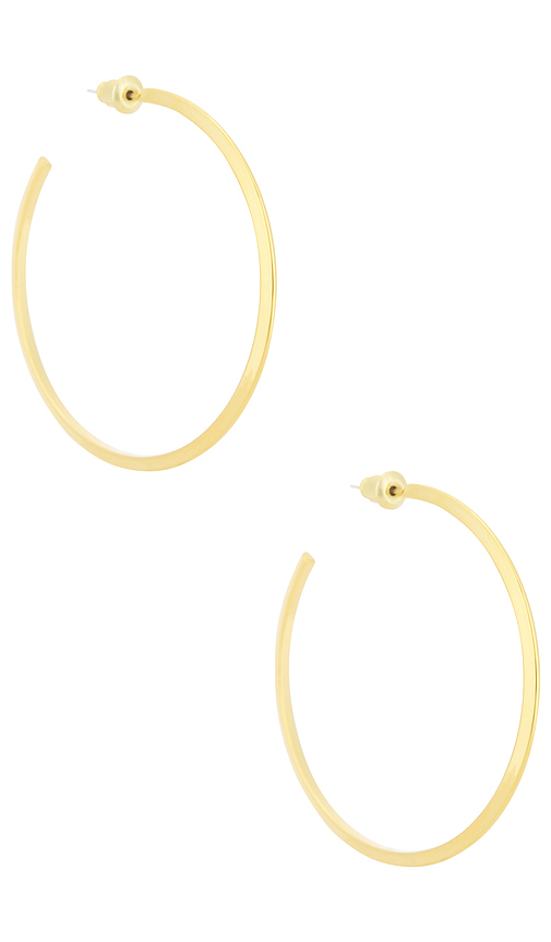 Casa Clara Beau Hoop Earrings in Metallic Gold