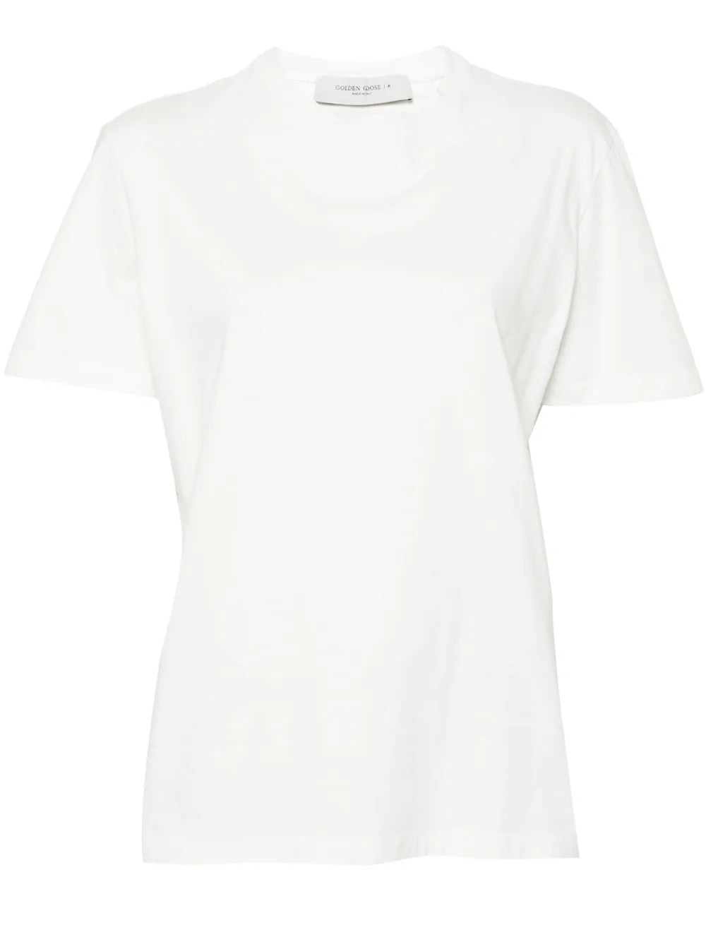 Crew-Neck Cotton T-Shirt — White