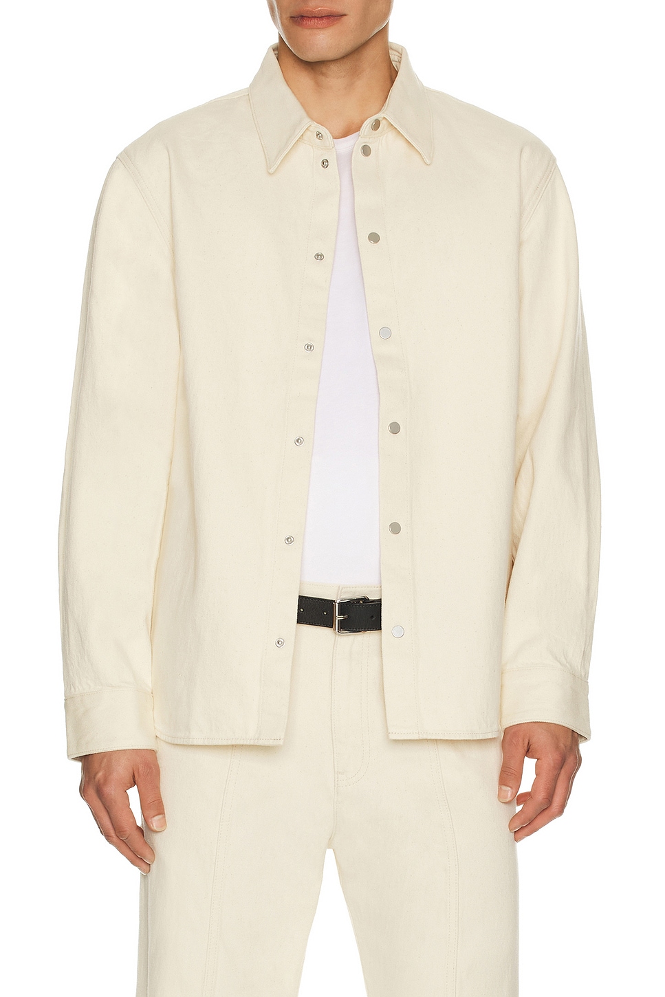 Helmut Lang Denim Shirt in Ivory