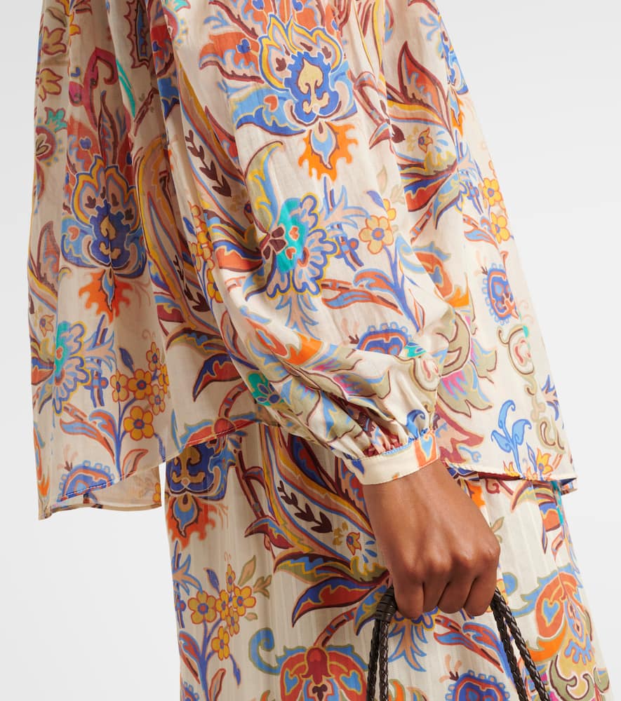 Paisley cotton blouse