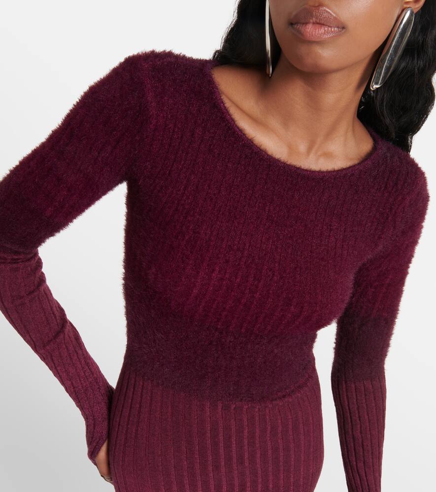 Reversible colorblocked midi dress