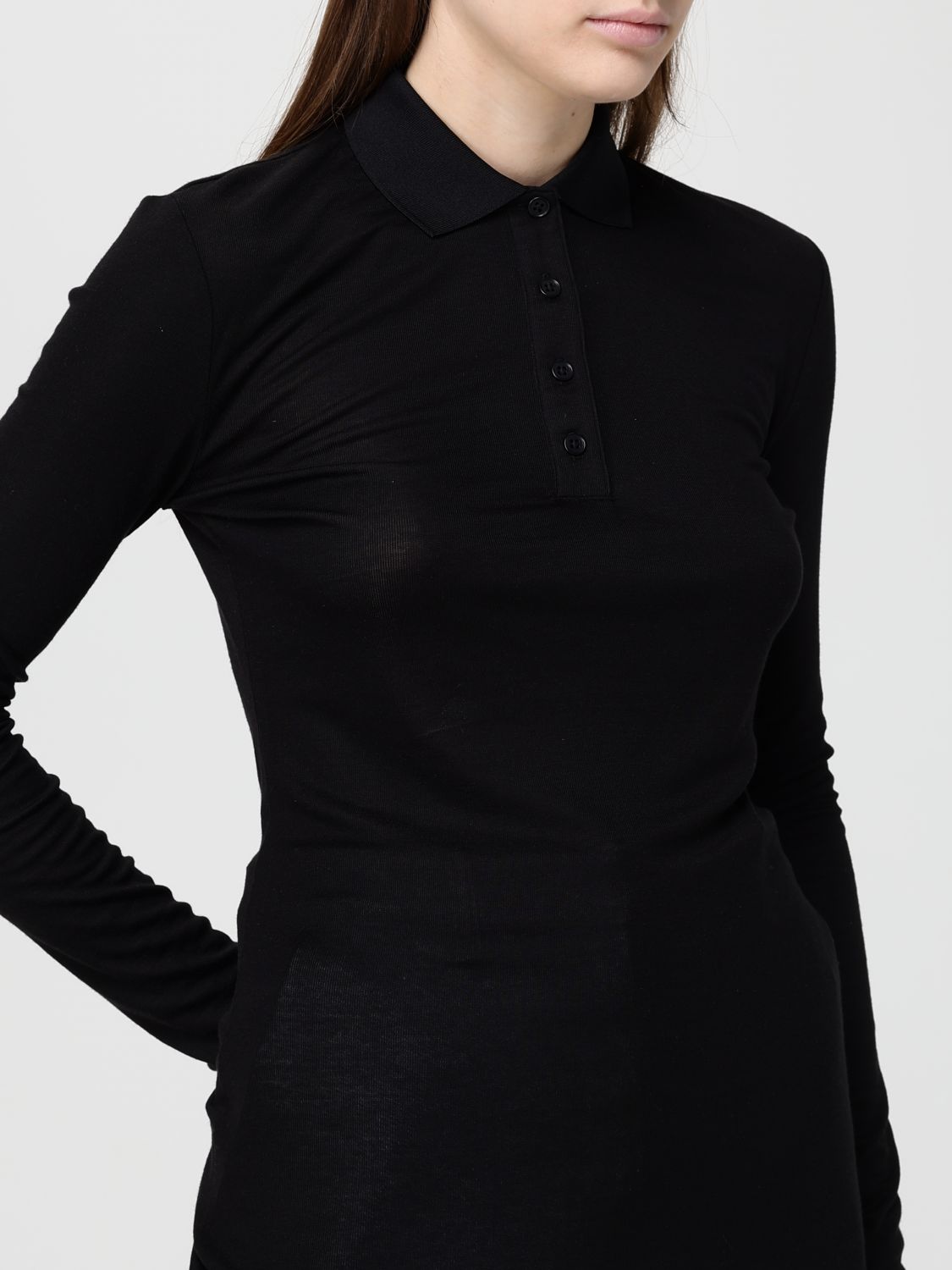 Polo Shirt Woman color Black