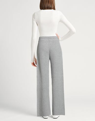Woman Pants Light grey Size 6 Cashmere, Virgin Wool, Cotton, Linen