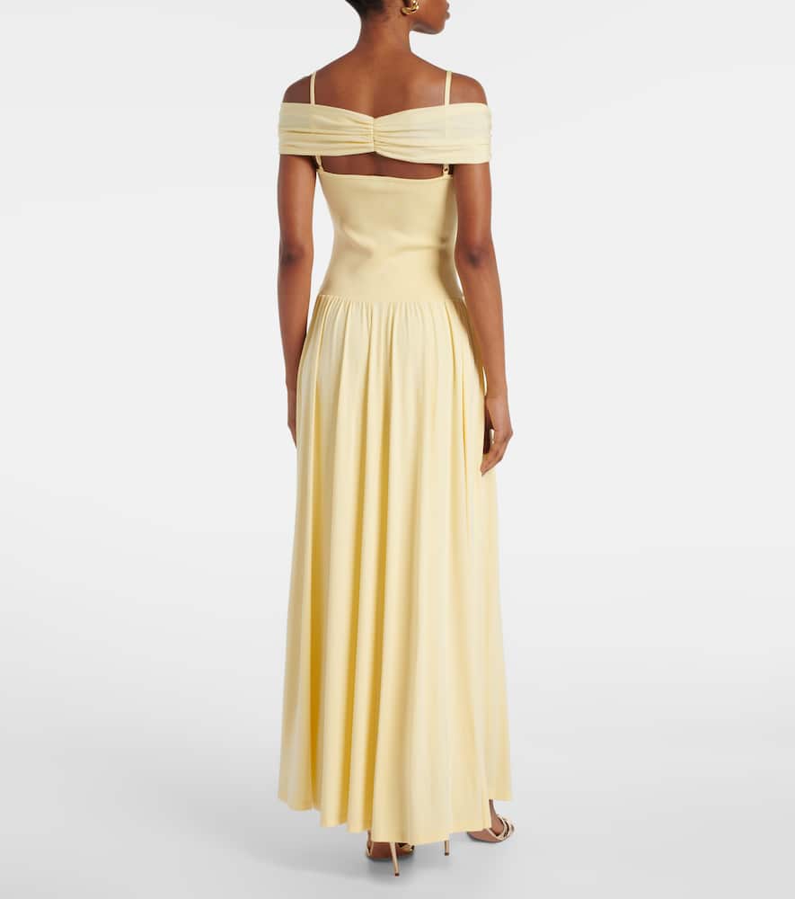 Amarantha draped jersey maxi dress