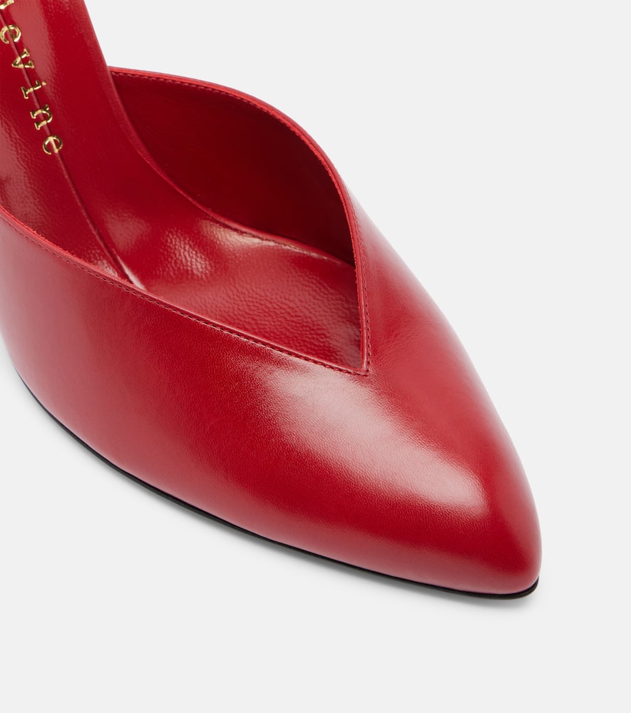 Sitting Pretty leather mules