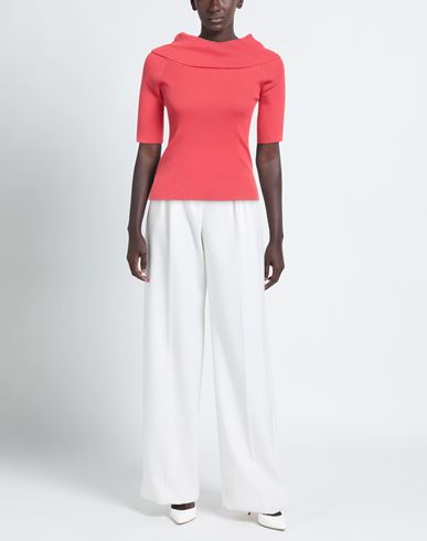 Snobby Sheep Woman Turtleneck Coral Size 4 Cotton, Silk
