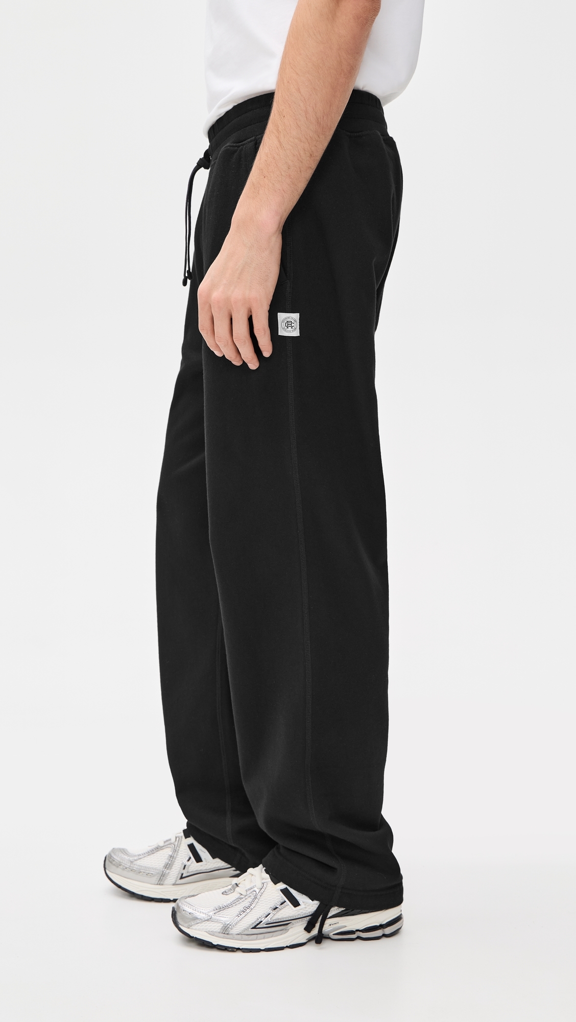 Midweight Terry Relaxed Sweatpants Black