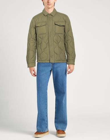 Aimé Leon Dore X Woolrich Man Puffer Military green Size XS Polyamide, Elastane