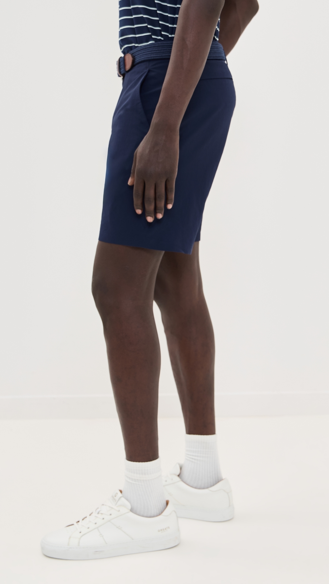 RLX Ralph Lauren On Course Matte Stretch Nylon Shorts 8 Refined Navy