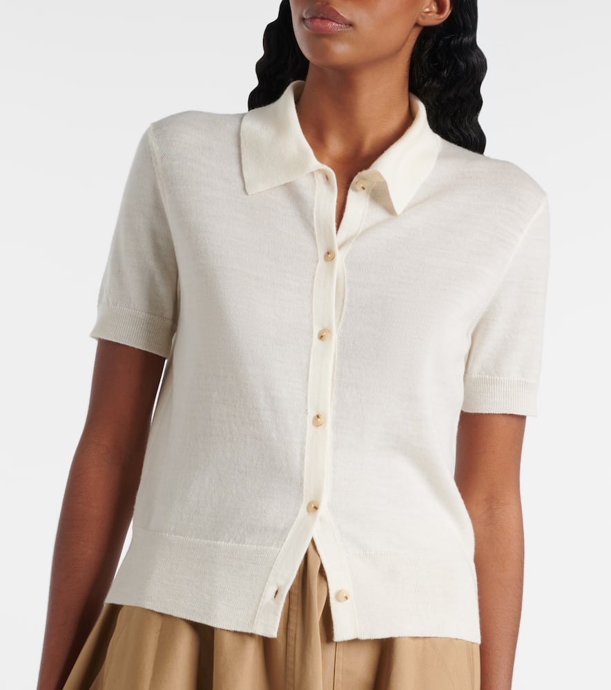 Wool-blend top