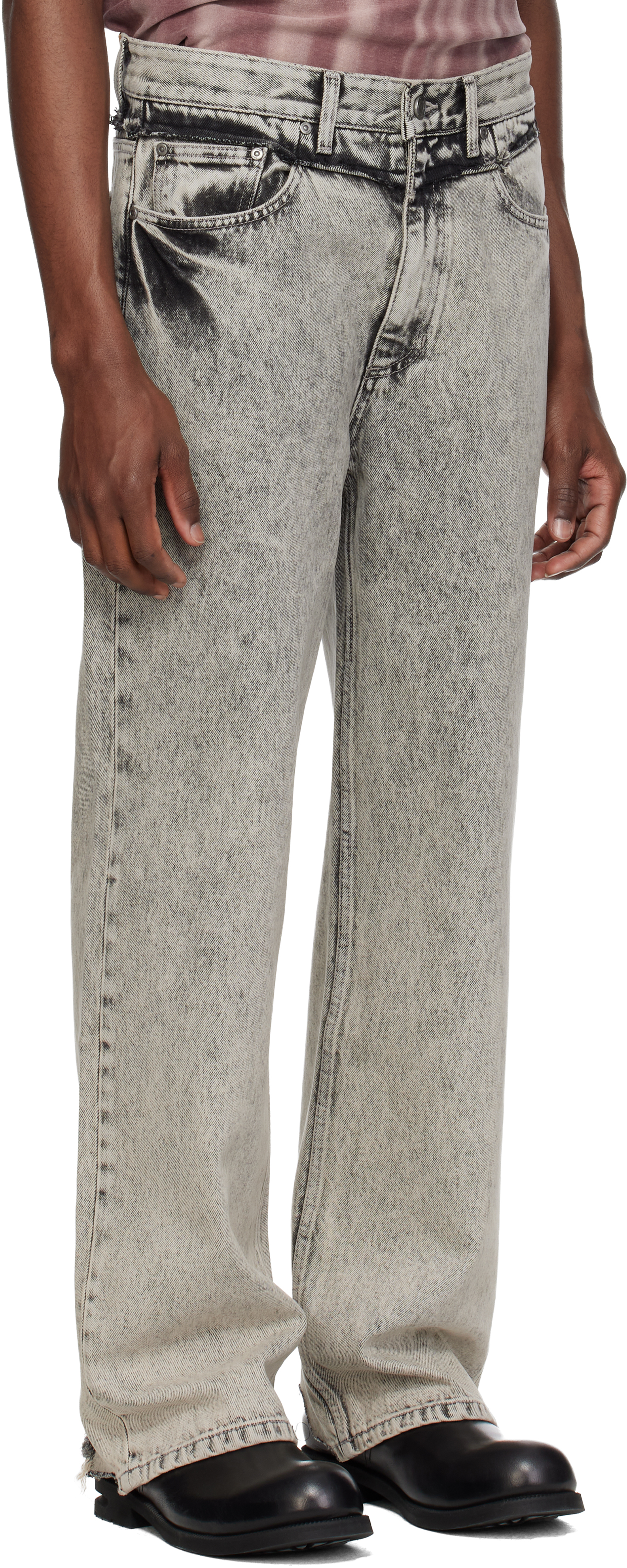 Gray Off Jeans