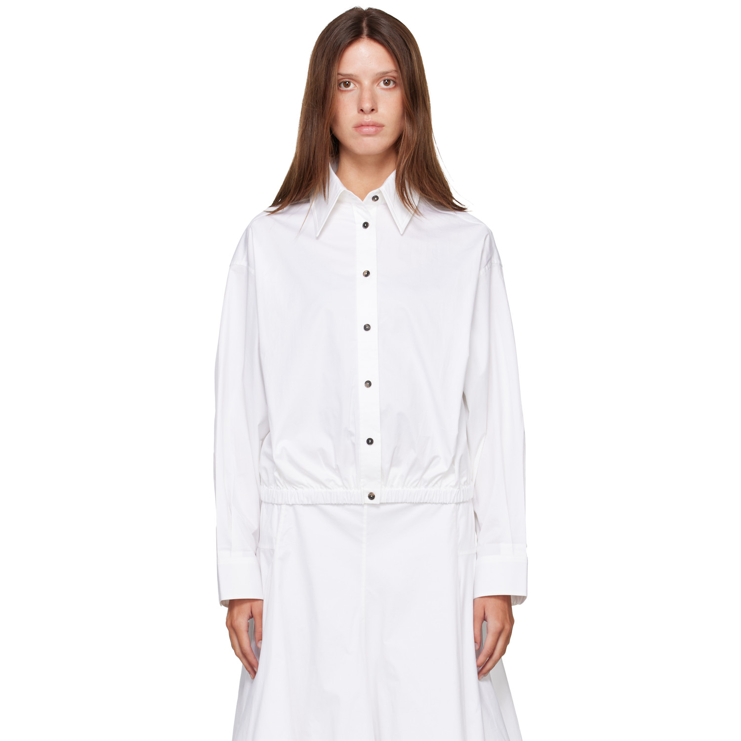 White Bomber Shirt