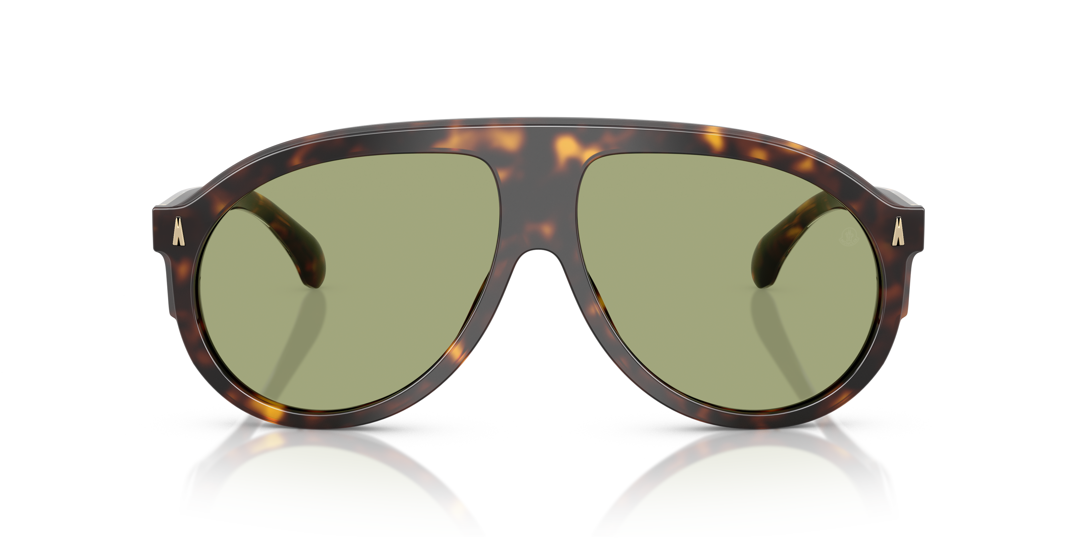 Moncler Unisex Moncler ME6001 FHAITE 300282 Sunglasses Acetate Turtle Green Pilot Norma