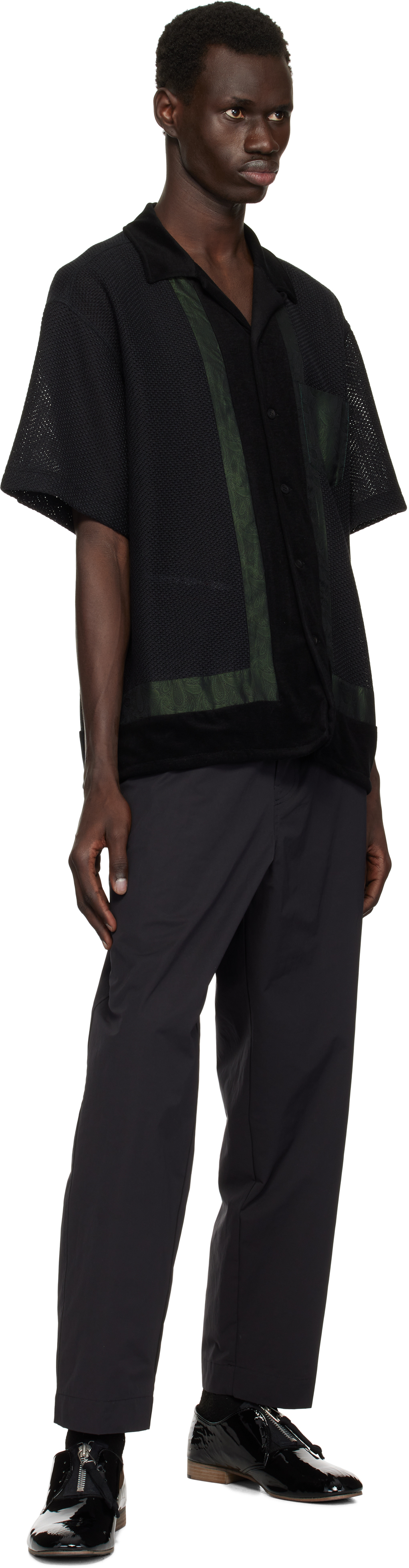 Toga Virilis Black Raschel Mesh Shirt
