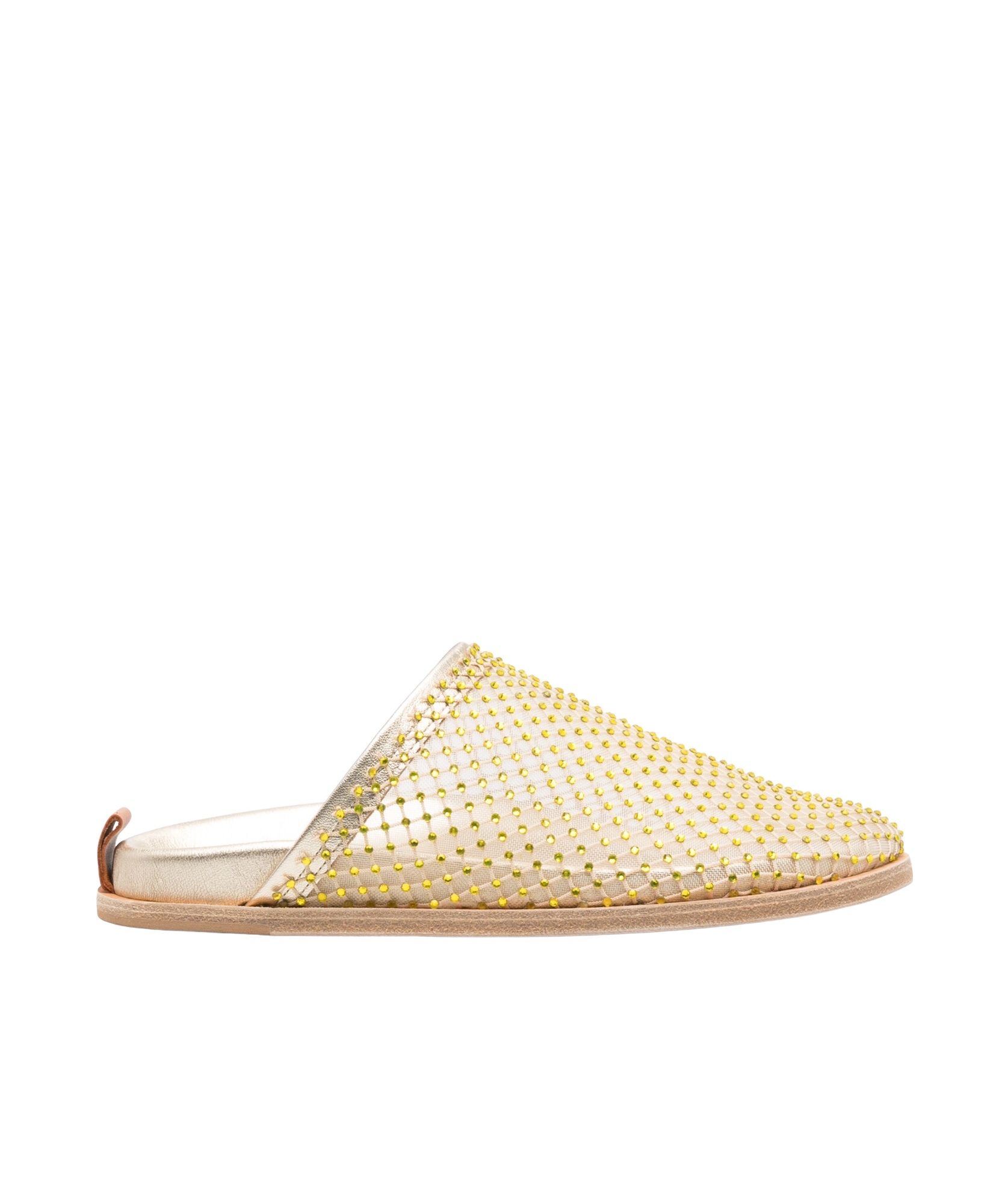 Rhinestone-embellished mules