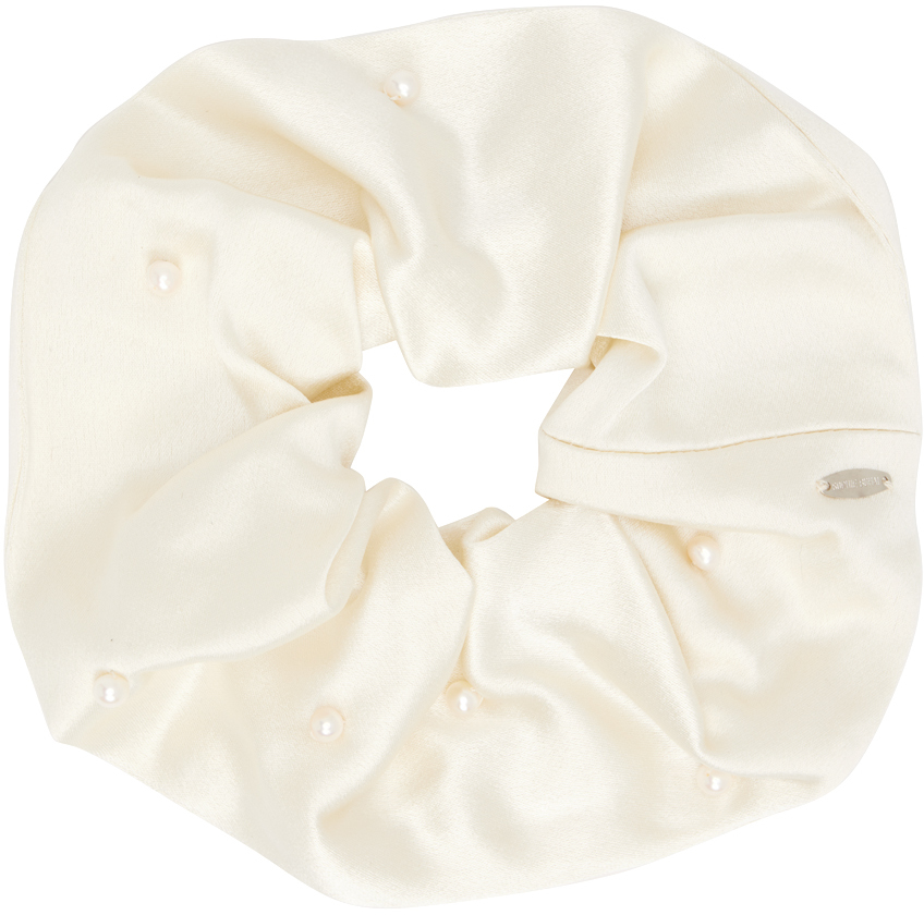 SSENSE Exclusive Off White Scrunchie