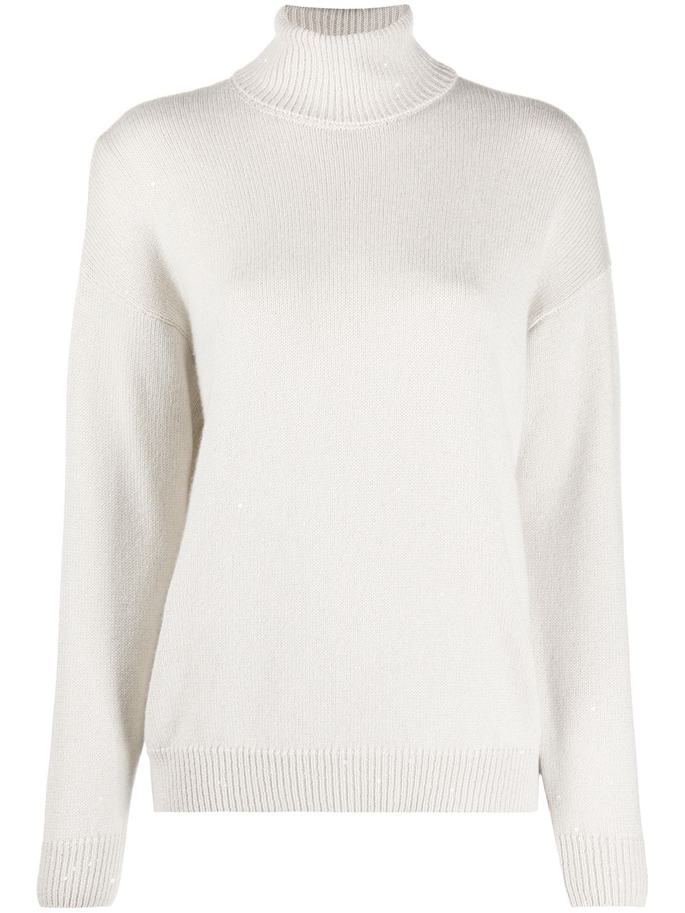 Brunello Cucinelli roll neck jumper - Neutrals