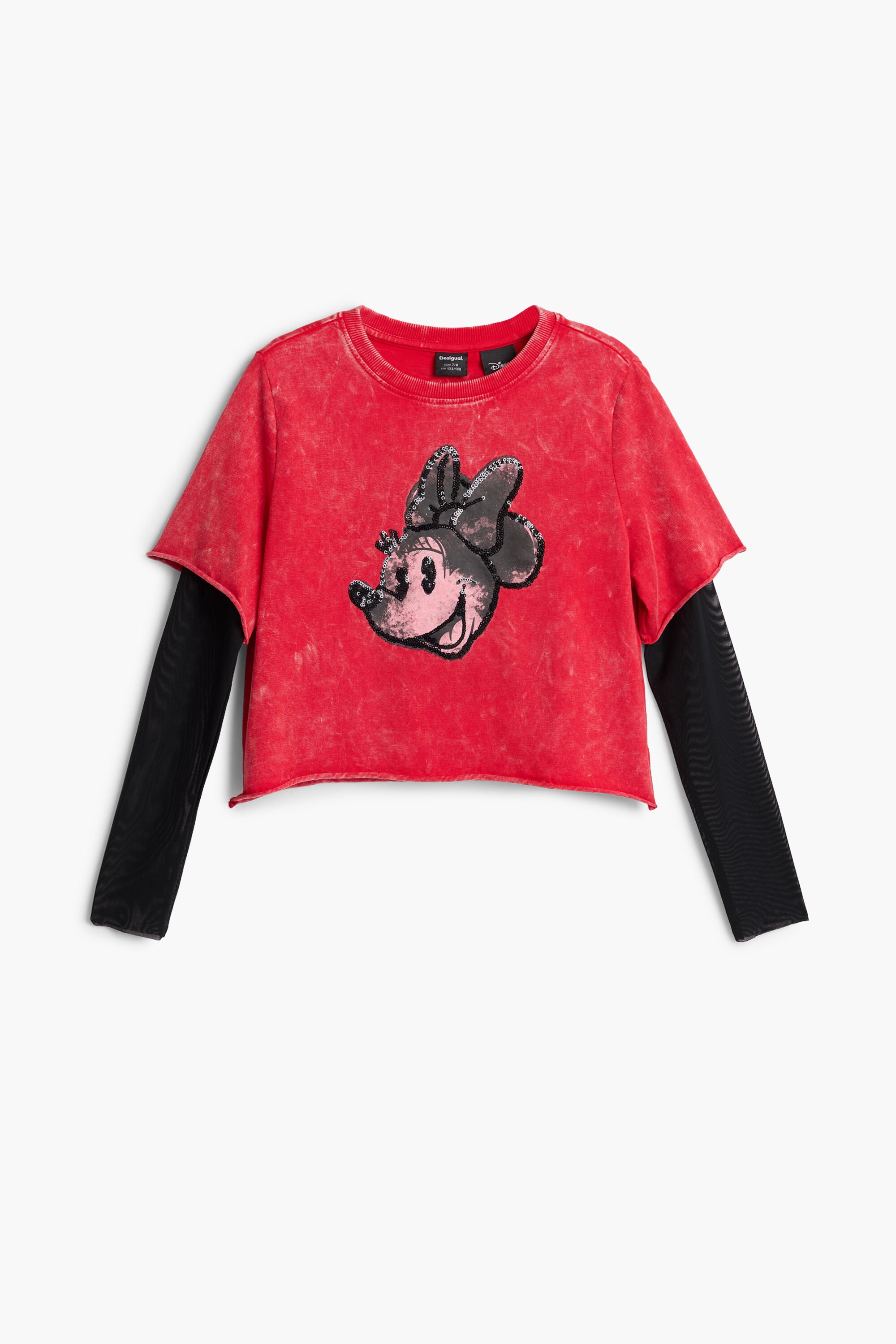 Double-sleeve T-shirt Mickey Mouse