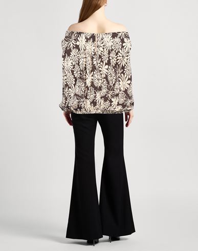 Liviana Conti Woman Top Chocolate brown Size 8 Viscose