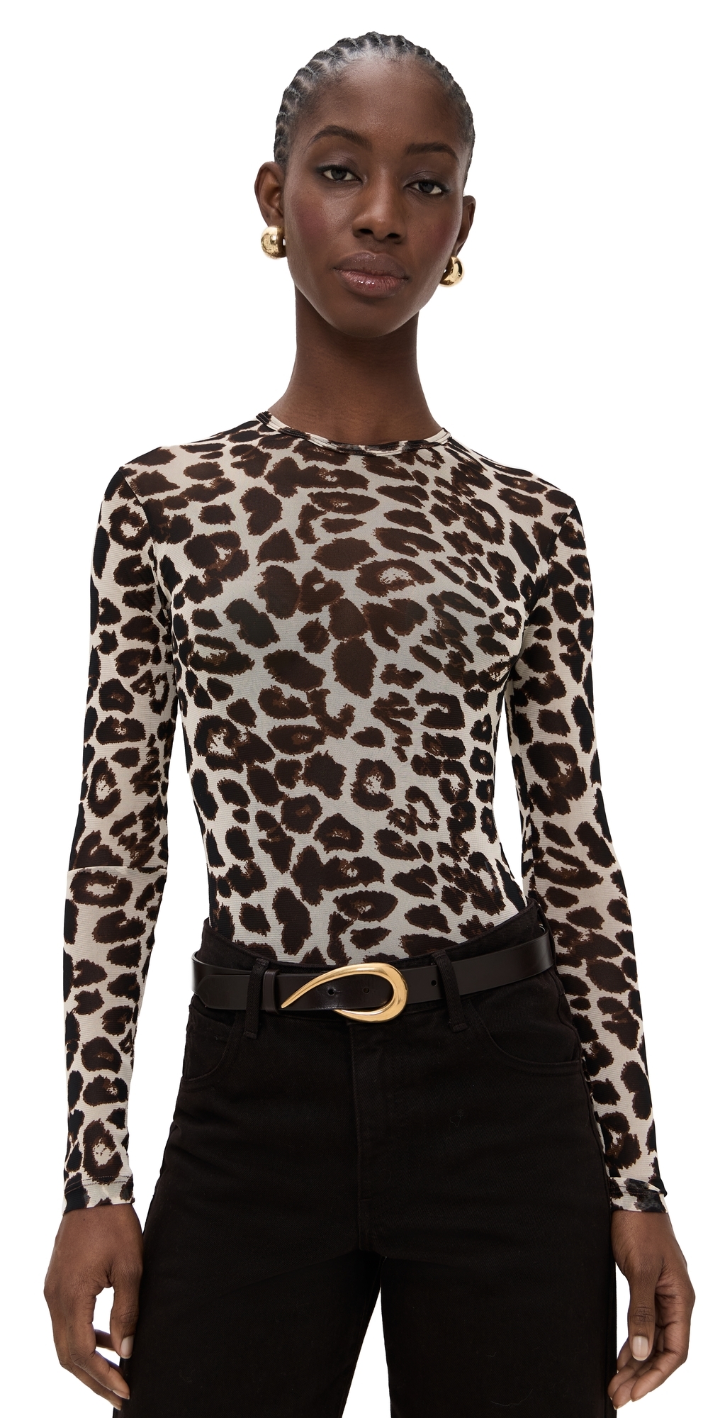 Hannah Thong Bodysuit Leopard