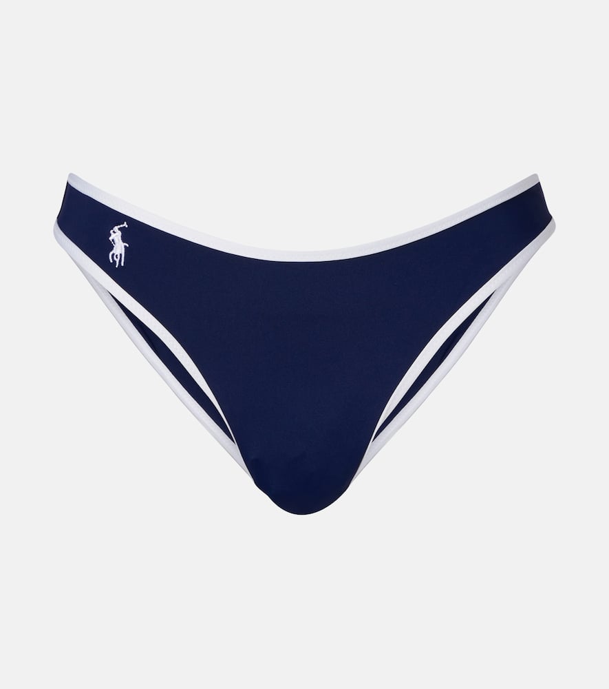 High Leg Scoop logo bikini bottoms