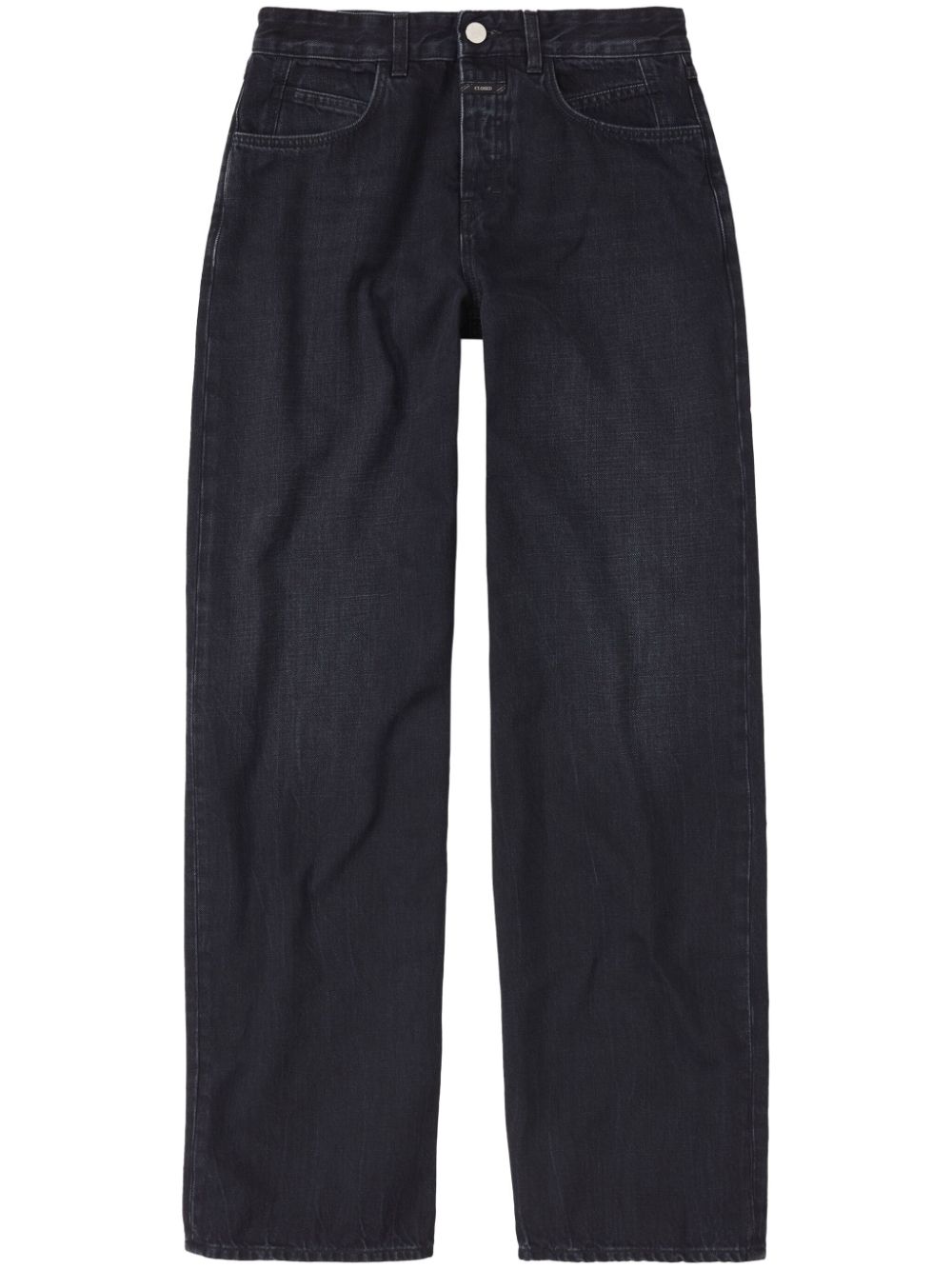 Mid-rise wide-leg jeans - Blue