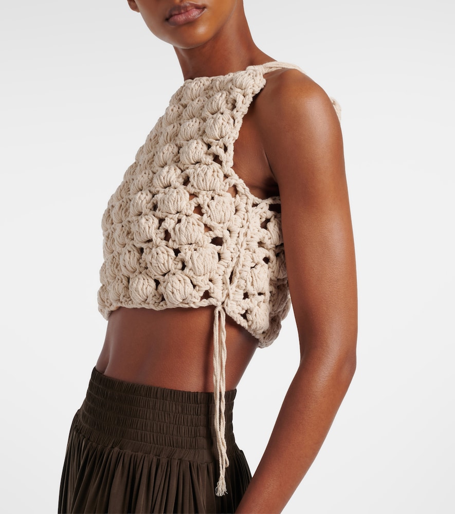 Crochet cotton crop top