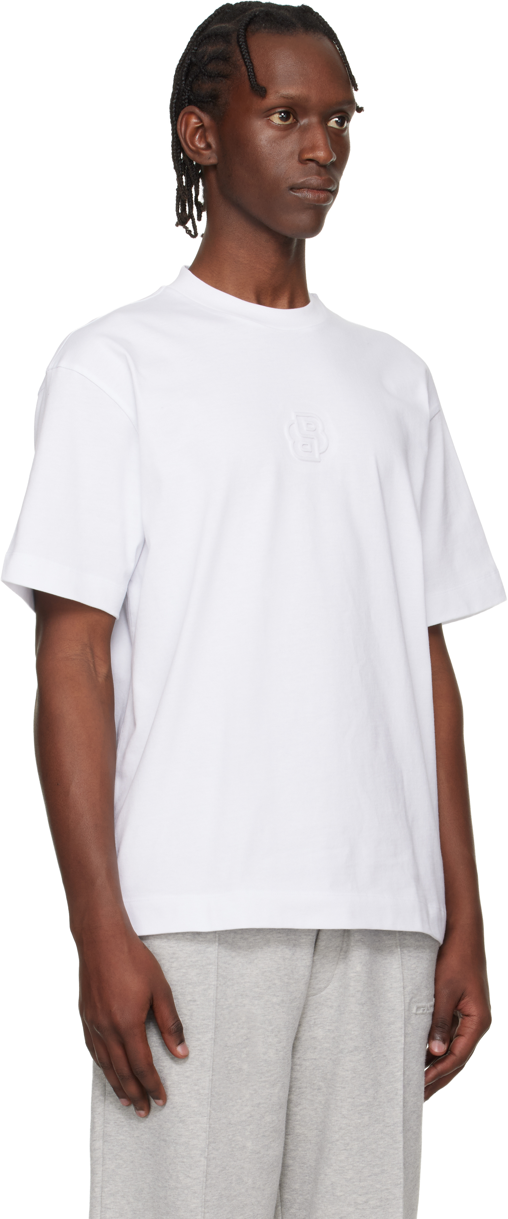 White Emed-Logo T-shirt