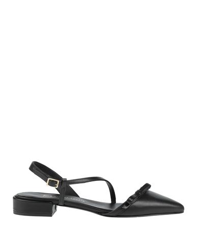 Woman Ballet flats Black Size 6 Leather