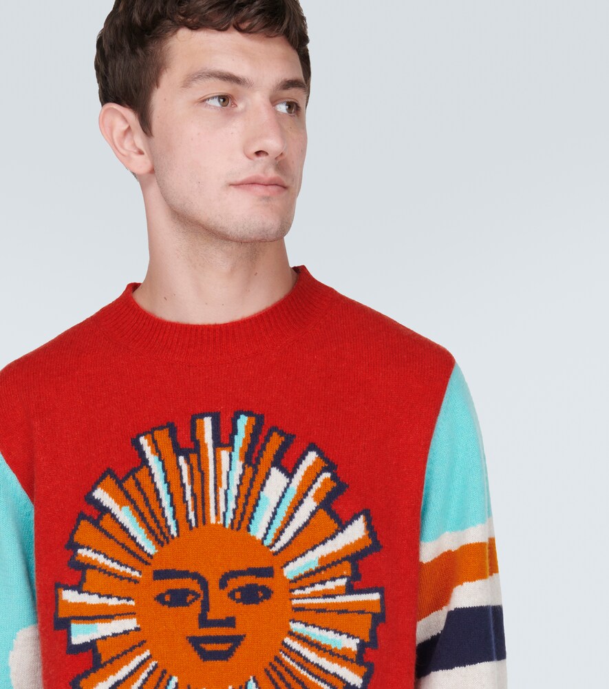 Jacquard cashmere sweater