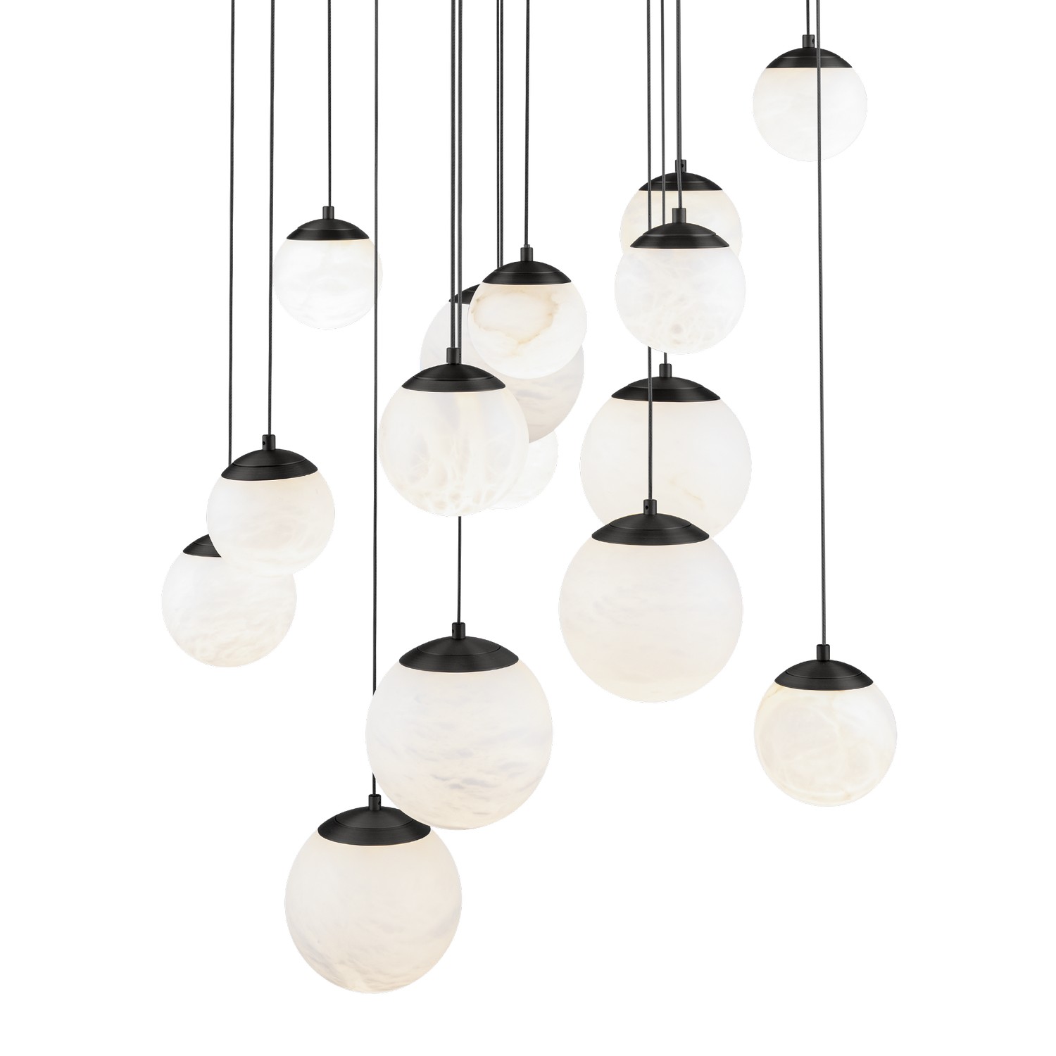 Black LED Pendant from the Pisces Collection